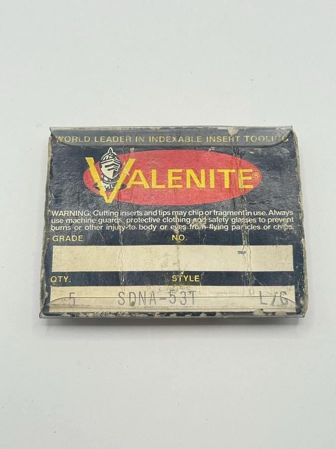 Used VALENITE Carbide Inserts SDNA 53T