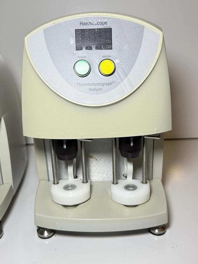 Used Lot 2 Haemoscope Haemo Scope TEG 5000 Thrombelastograph Hemostasis Analyzer