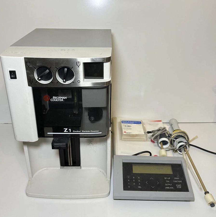 Used Beckman Coulter Z1 S Particle Counter + Controller + Accessories + Manual