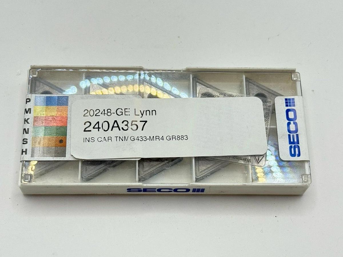 Used SECO Carbide inserts TNMG220412-MR4 883 / TNMG433-MR4 (EDP07520)