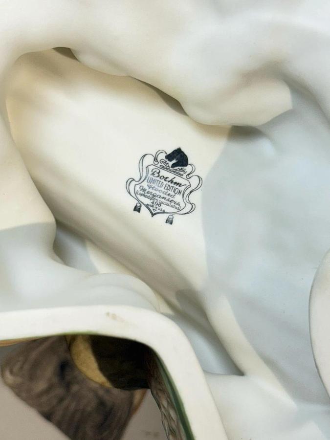 Used Boehm Limited Edition Porcelain Figurines - Pair of Hooded Mergansers Waterfowl