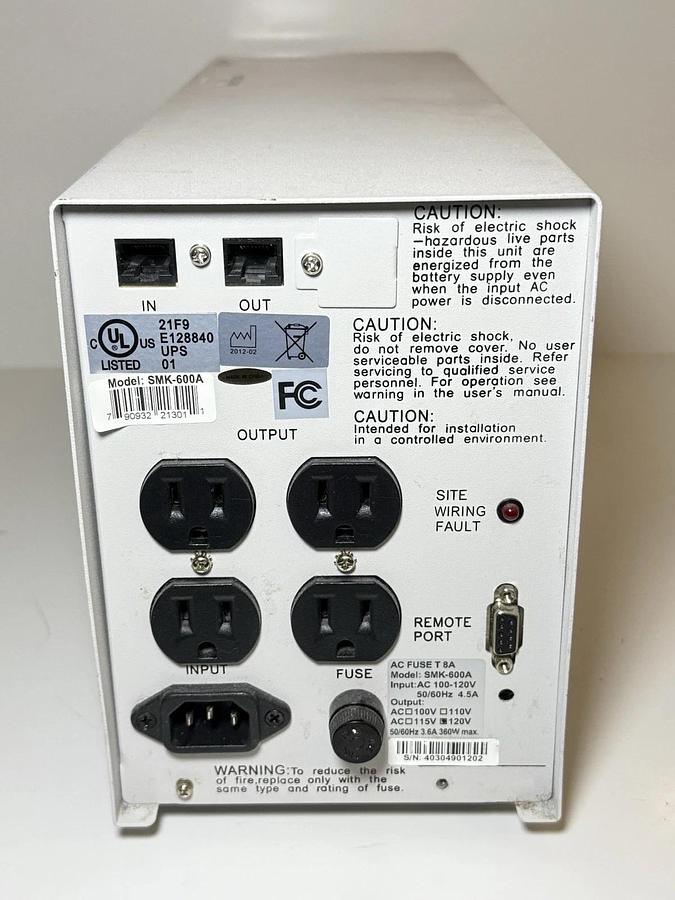 Used ECM Powercom Model: SMK-600A Power Supply