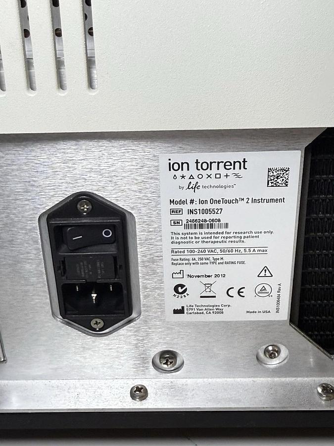 Used Life technologies - Ion Torrent: One Touch 2 & Ion One Touch ES Instruments