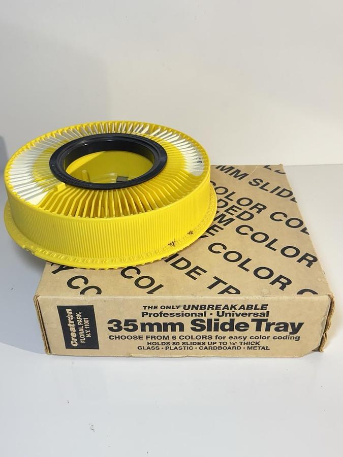 Used Lot 2 Creatron Kodak - The Only Unbreakable Universal 35mm Slide Tray Carousel