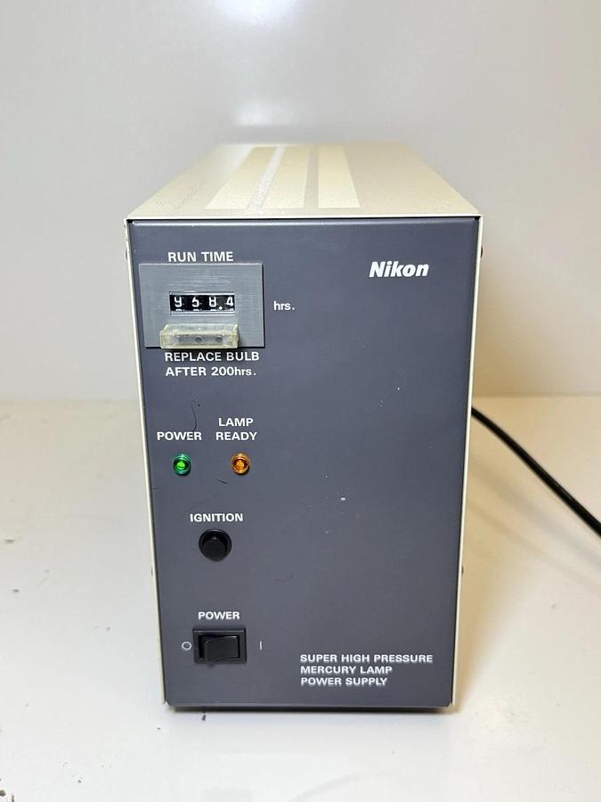 Used Nikon Eclipse TS100 Inverted Lab Microscope w/ Nikon UFX-II, Power Supply & Lamp