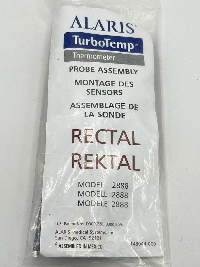 Used Alaris TurboTemp Thermometer Temperature Probe - 2888