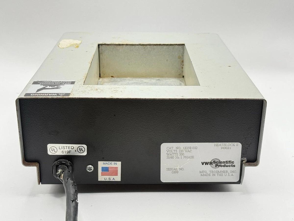 Used VWR Scientific Standard Heatblock II Cat No 13259-032 (949031)