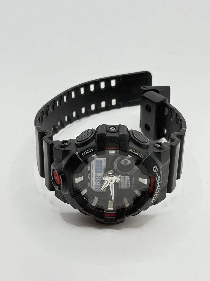 Used CASIO G-SHOCK Digital Watch GA-700-1A (GA700) Black Analog / Red