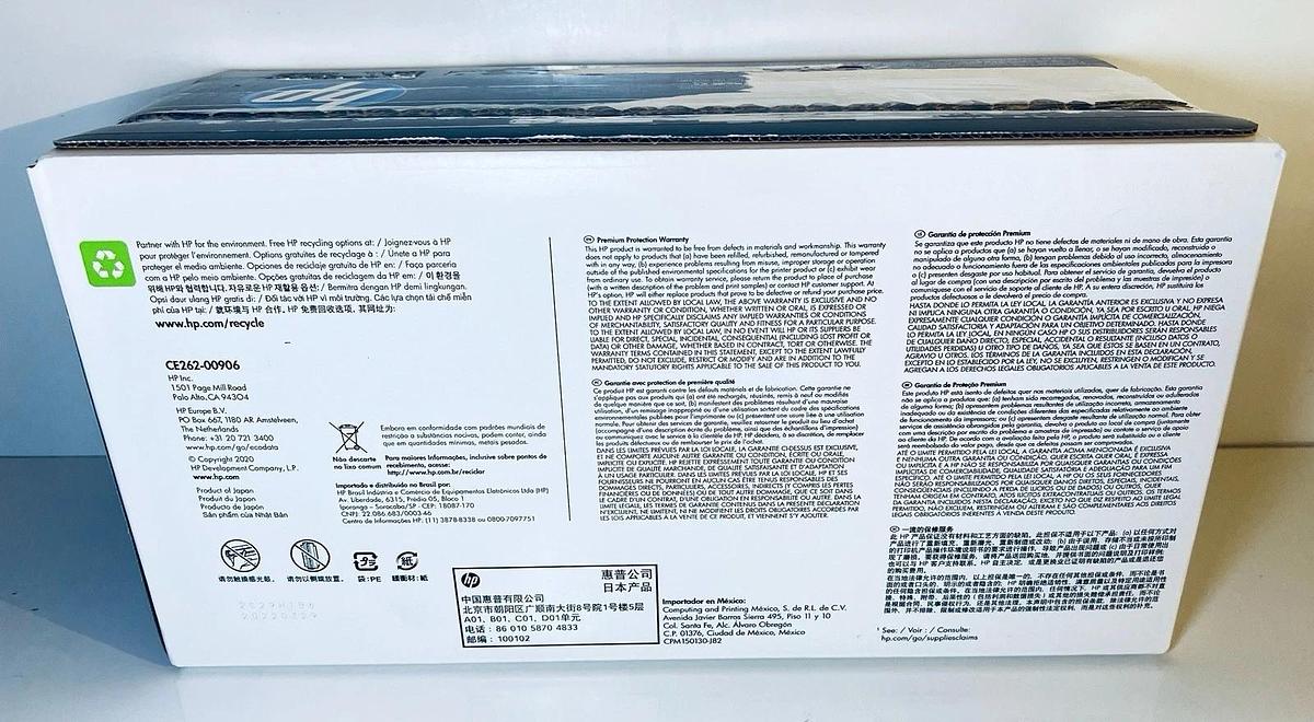 Used Genuine HP LaserJet Toner Cartridge 648A (CE262A) Amarillo / Yellow