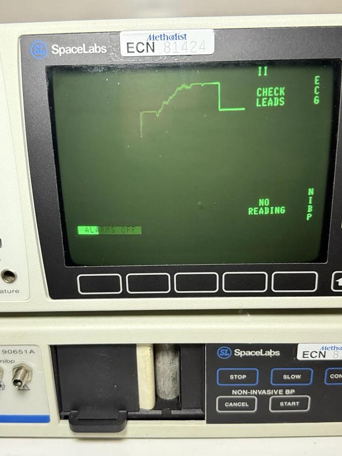 Used SpaceLabs 90602A Monitor w/ 90651A-03 Printer