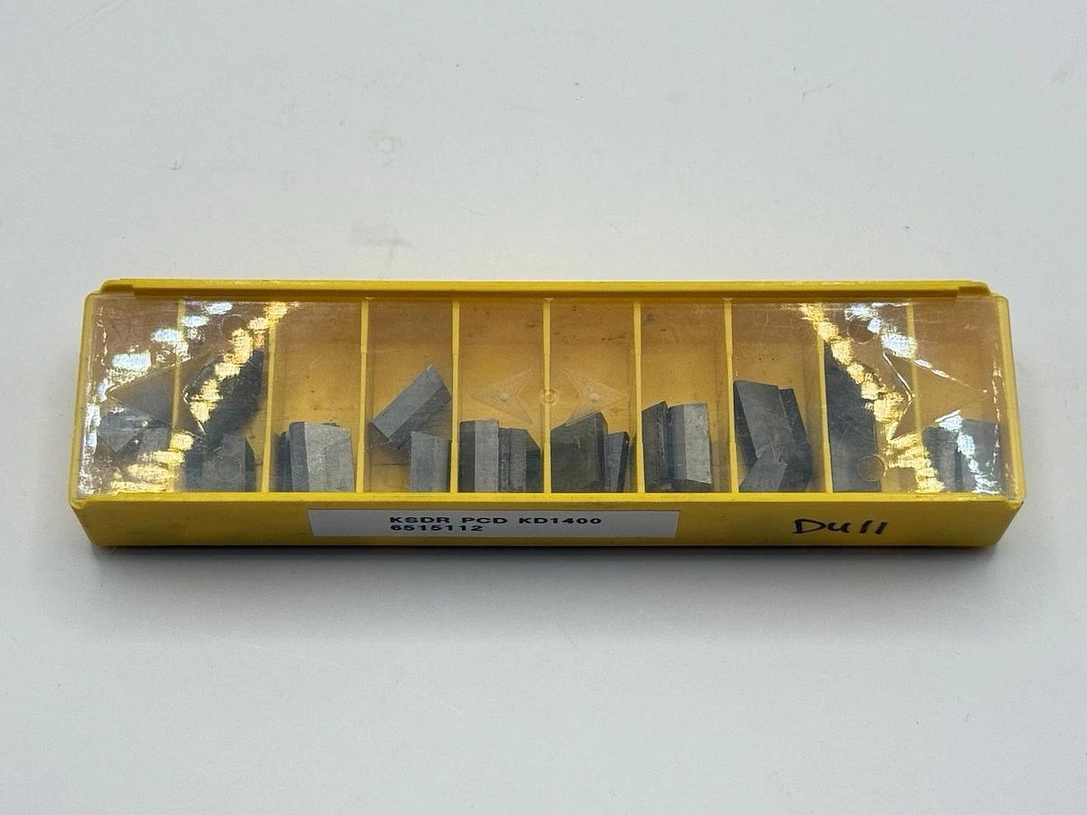 Used New 20pcs KENNAMETAL USA KSDR PCD KD1400 Milling Insert 6515112