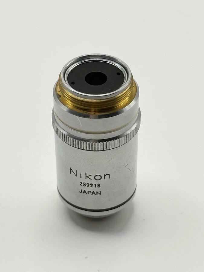 Used Nikon Microscope Objective Plan 100x 1.25 Oil 160/0.17 Japan 239218
