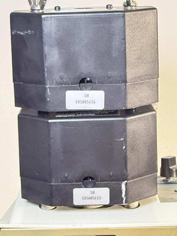 Used Masterflex L/S Console Drive 7520-60 with 2 x Easy-Load II Pump Heads 77200-52