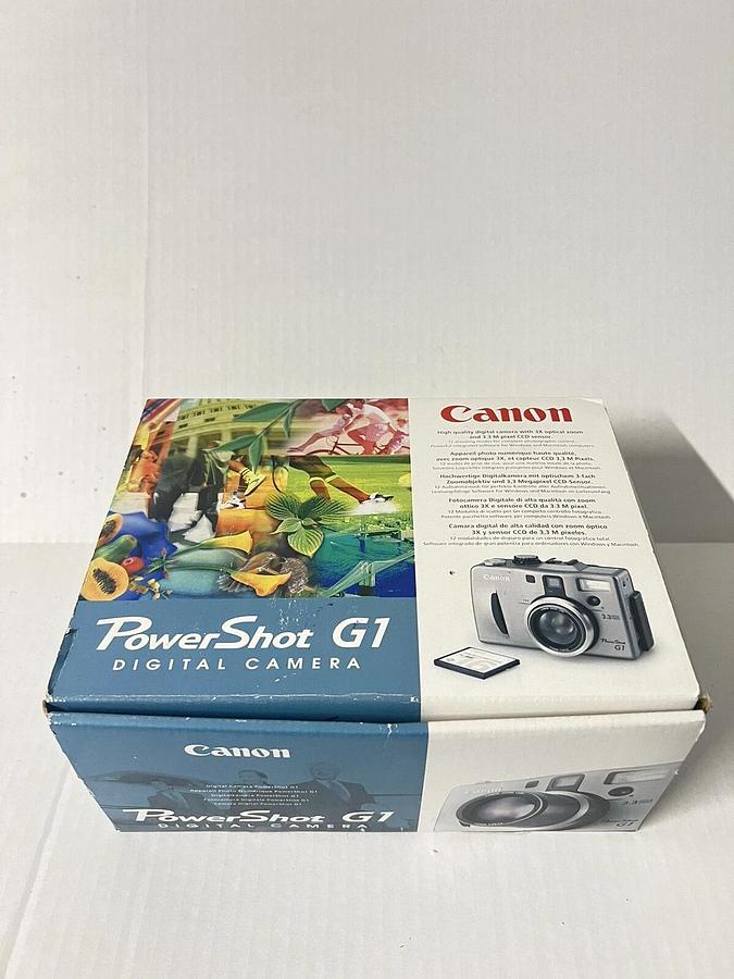 Used Canon PowerShot G1 3.3MP Digital Camera - with Battery, Charger, Memory Card 82966162169