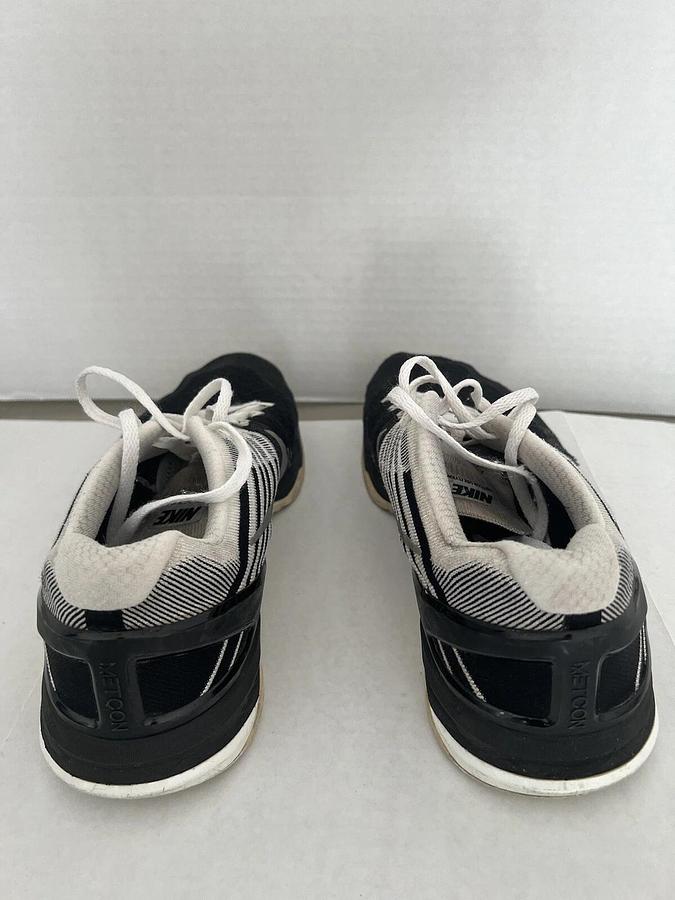 Used Size 12 - Nike Metcon DSX Flyknit Black And White - GREAT TRAINING SHOES