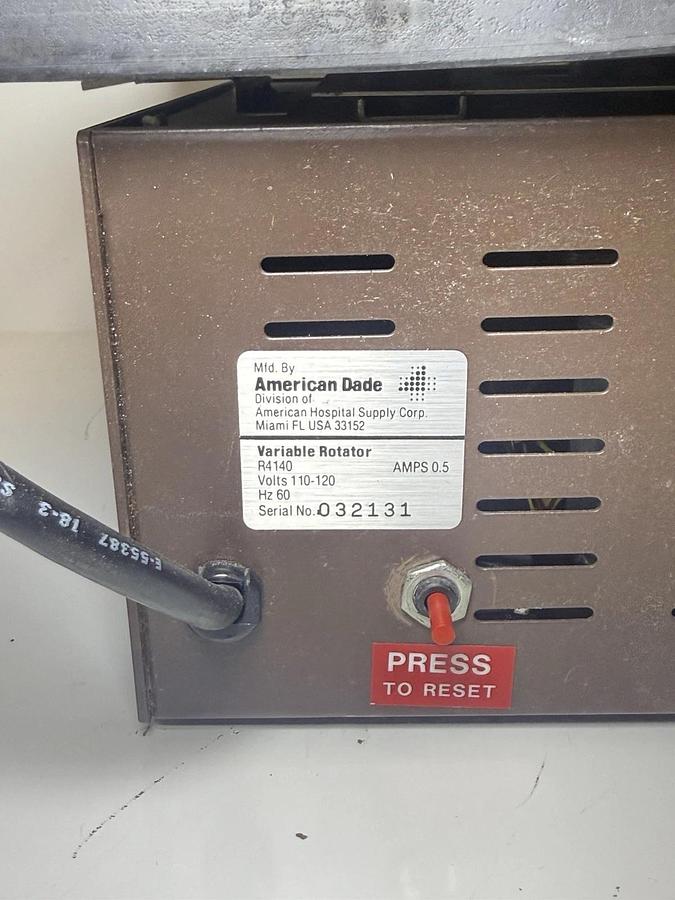 Used American Dade Rotator V Platform Variable Shaker R4140