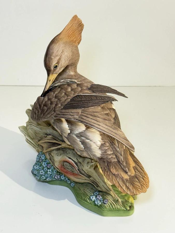 Used Boehm Limited Edition Porcelain Figurines - Pair of Hooded Mergansers Waterfowl