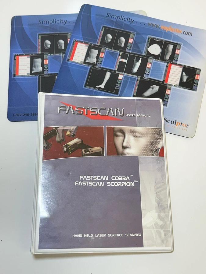 Used POLHEMUS FastSCAN Scorpion Cobra Handheld 3D Laser Surface Scanner