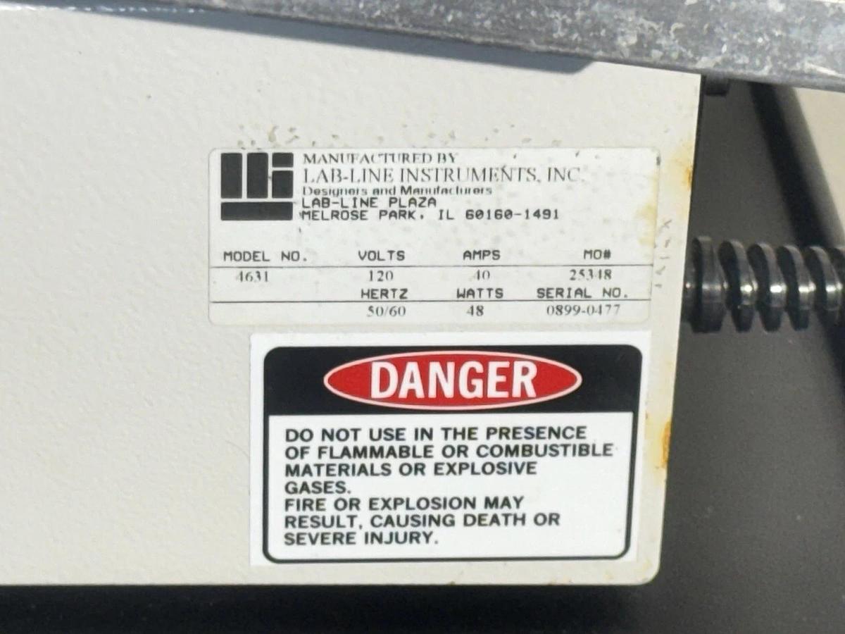 Used Lab-Line Instruments 4631 Variable Speed Maxi Rotator Laboratory Orbital Mixer