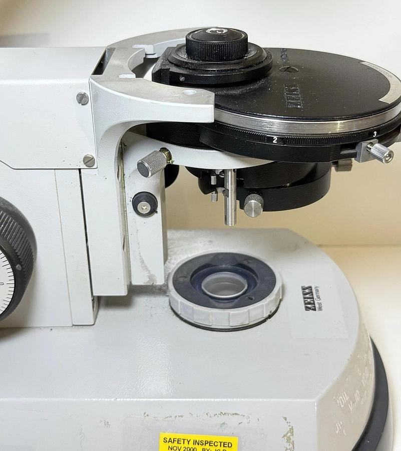 Used Carl Zeiss Trinocular Phase Contrast Microscope