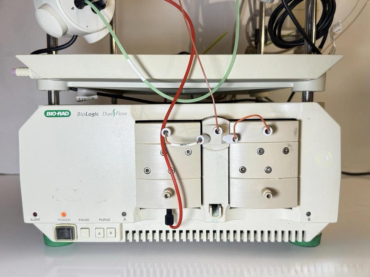 Used Bio-Rad BioRad BioLogic BioFrac Fraction Collector w/BioLogic Duo Flow + Rack