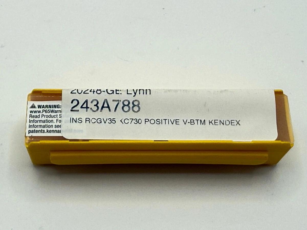 Used Kennametal ANSI/ISO Turning Inserts RC. RCGV090700 KC730 (1183497)