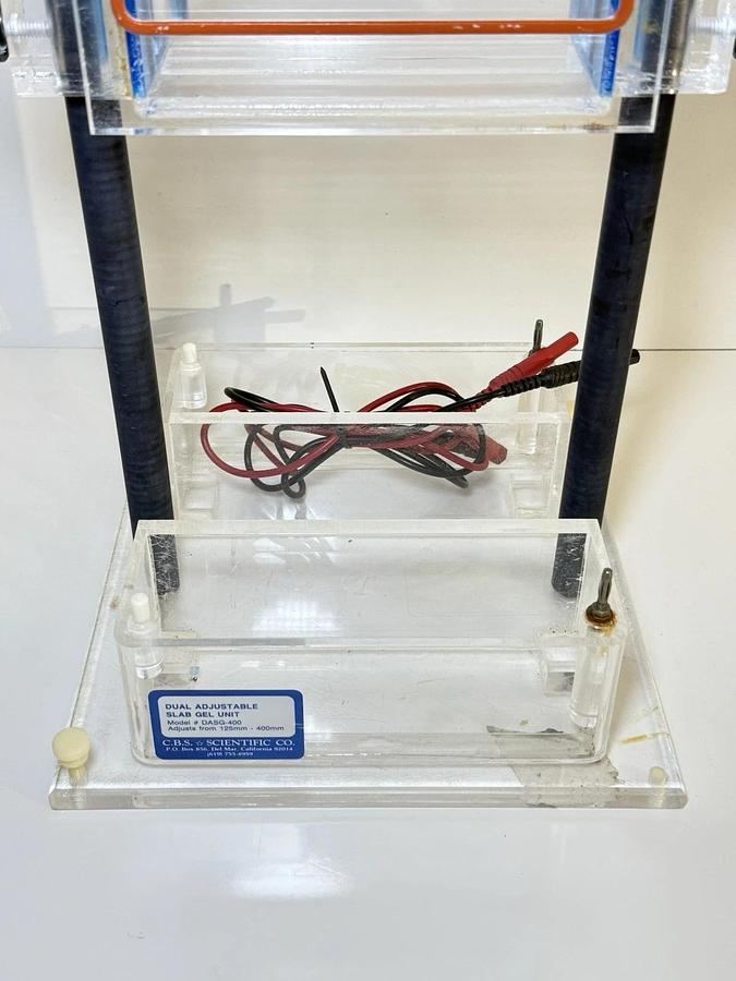 Used CBS Scientific Co. - Dual Adjustable Slab Gel Unit DASG-400 Electrophoresis