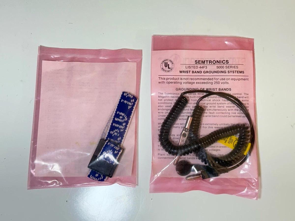 Used Static Control by Semtronics - Antistatic Wrist Band Bracelet Grounding System