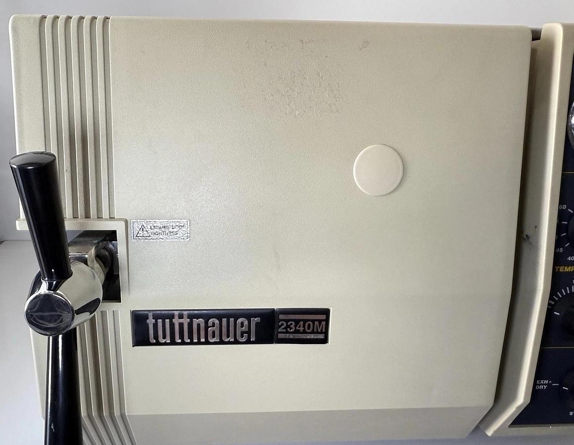 Used Tuttnauer 2340M Manual Autoclave Steam Sterilizer – 19L Chamber, Benchtop