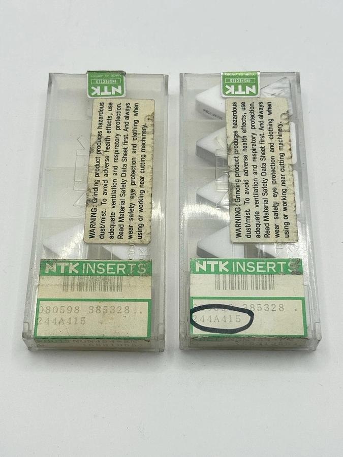 Used NTK Turning Inserts white Ceramic HC1TNGN454-ENC (5531355)
