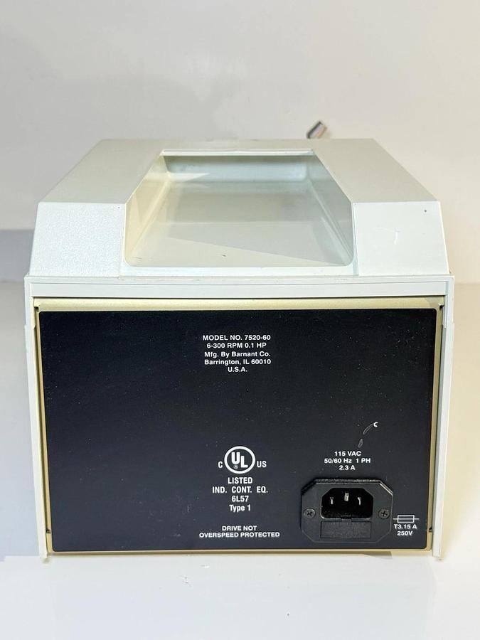 Used Masterflex L/S Console Drive 7520-60 with 2 x Easy-Load II Pump Heads 77200-52