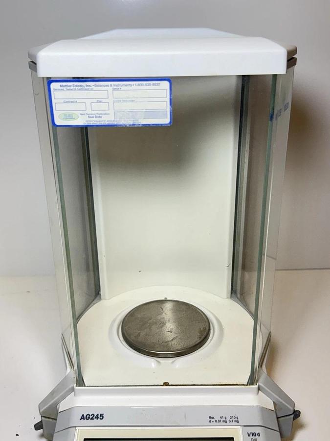 Used Mettler Toledo AG245 Laboratory Lab Digital Analytical Balance Scale