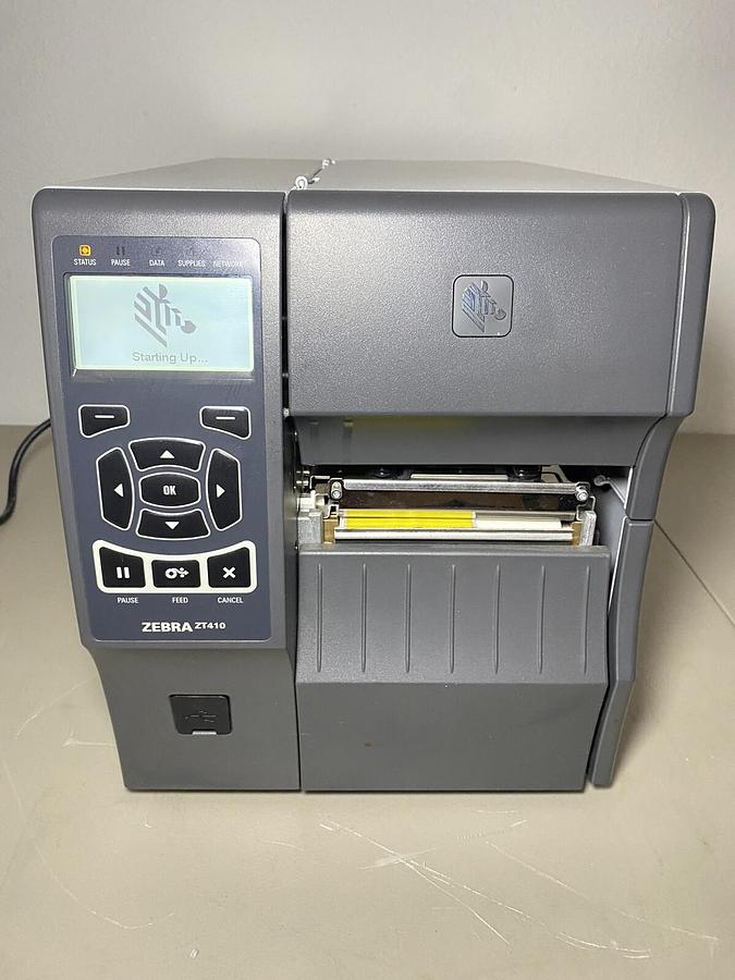 Used Zebra Technologies ZT410 Industrial Thermal Label Printer