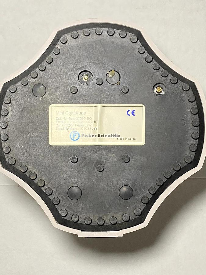Used Fisher Scientific Mini Centrifuge 6 Place Holder Cat No 05-090-100