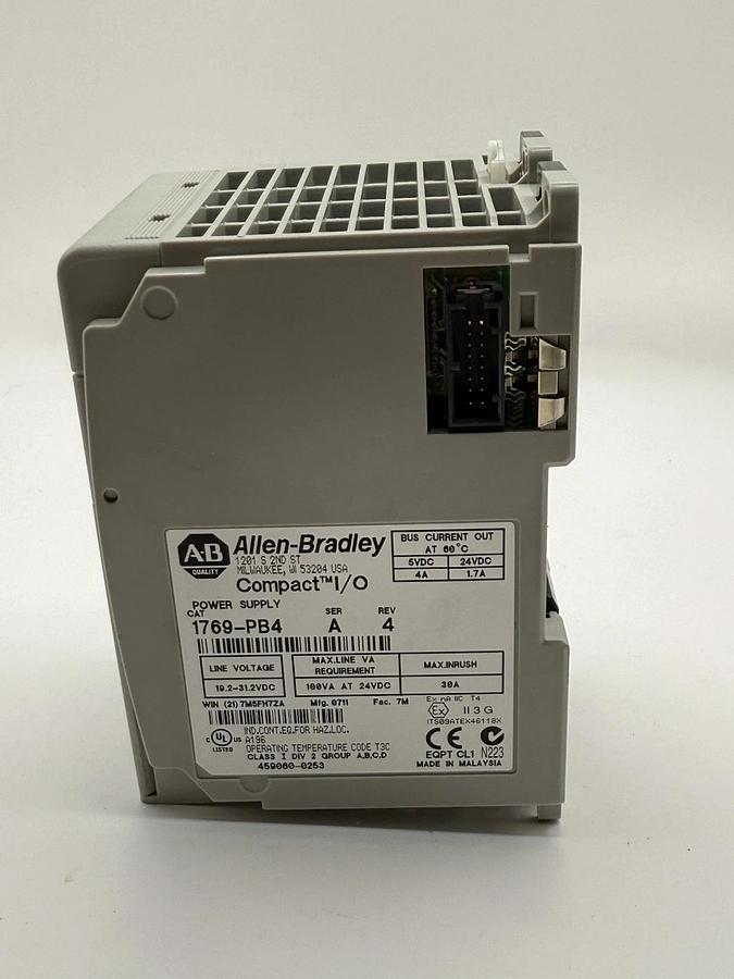 Used Allen Bradley AB Compact I/O Power Supply Module (Cat no: 1769-PB4)