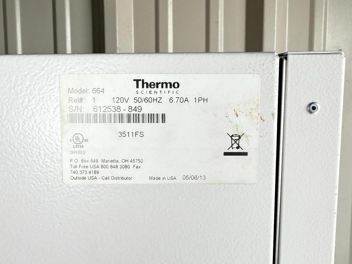 Used Thermo Fisher Scientific Model 664 Gravity Convection Oven