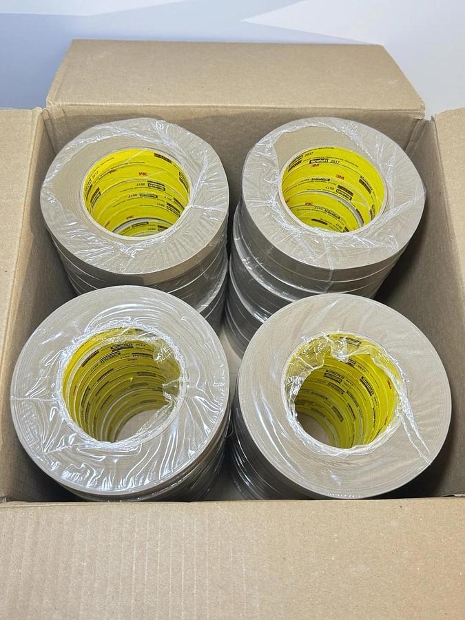 Used NEW 3M™ Scotch 2517 Flatback Paper Tape (48 Per/Case) Color: tan, 18mm x 55m
