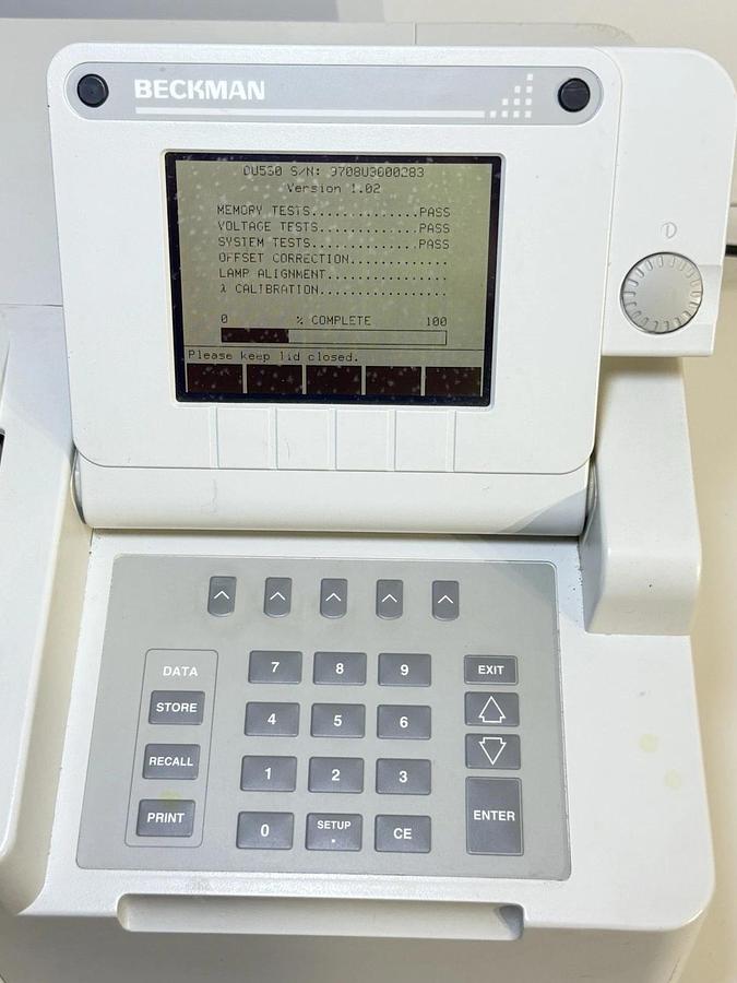 Used Beckman Coulter DU 530 Life Science UV/Vis Spectrophotometer