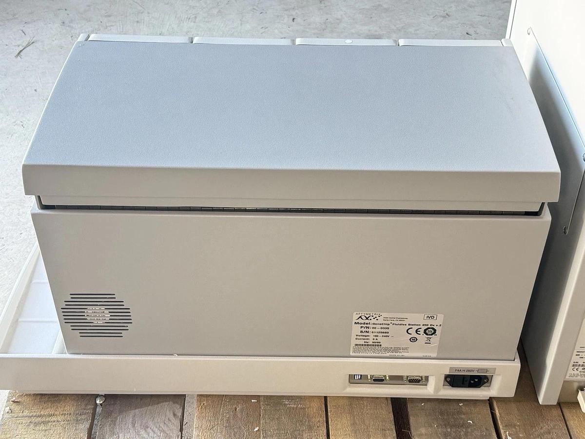 Used Affymetrix GeneChip Fluidics Station 450 Dx & Hybridization Oven 645