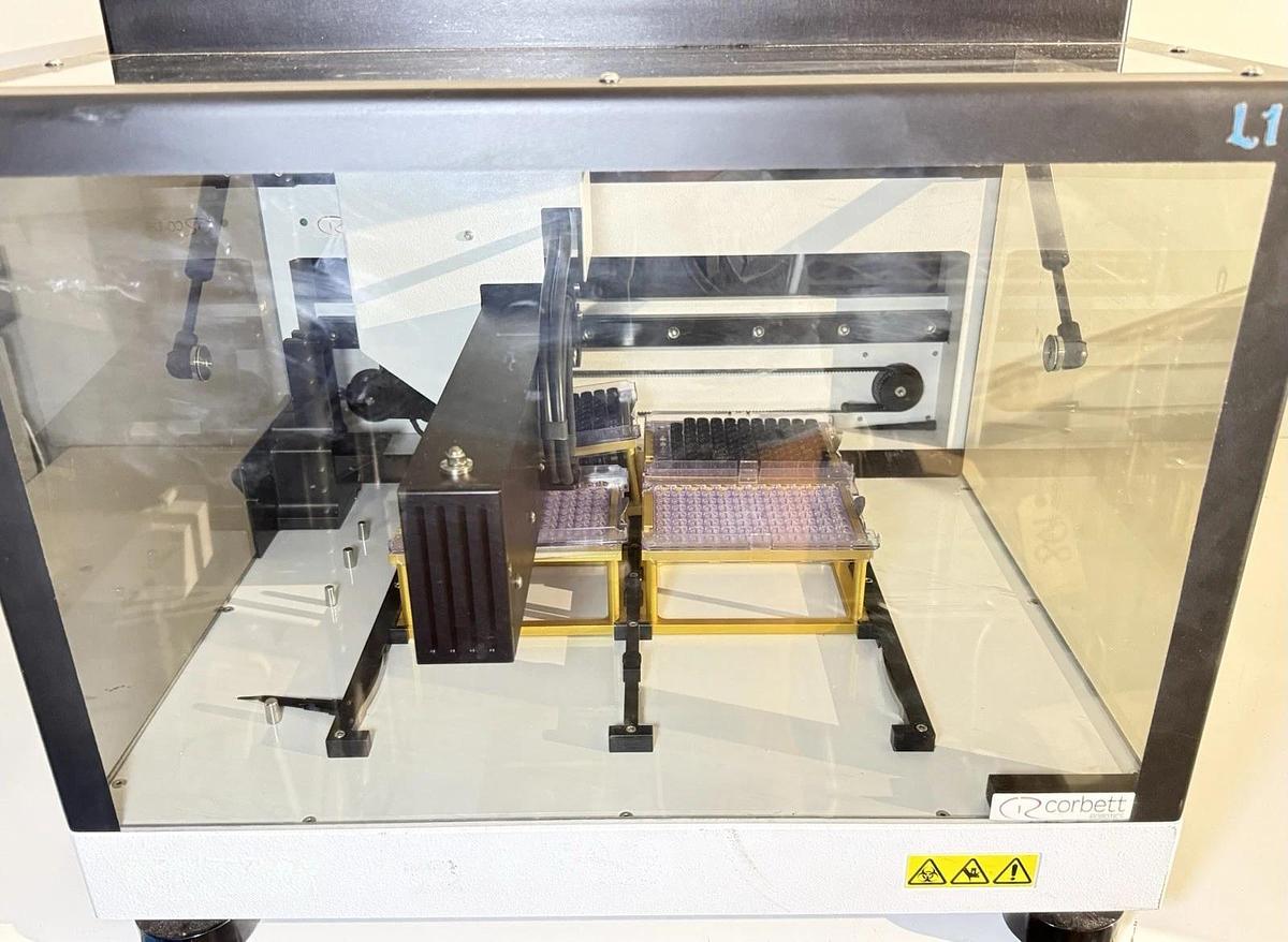 Used Corbett Robotics CAS1200 Automated Real-Time Quantitative PCR Pipetting System