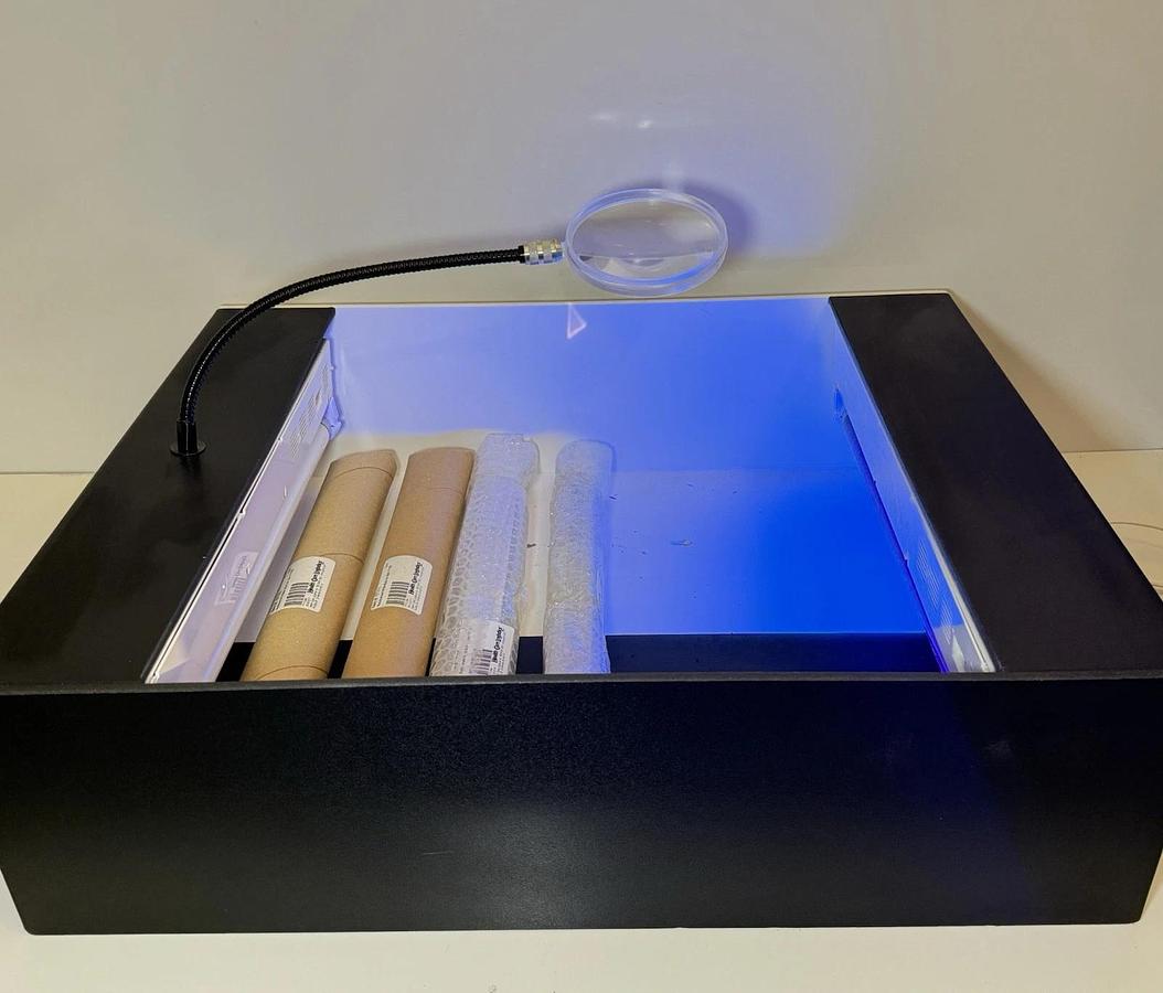 Used Health Care Logistics Workstation Countertop Light Box with Magnifying Glass