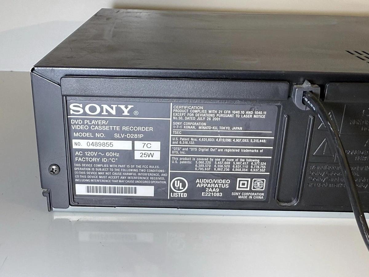 Used Sony SLV-D281P DVD Player / Video Cassette Recorder