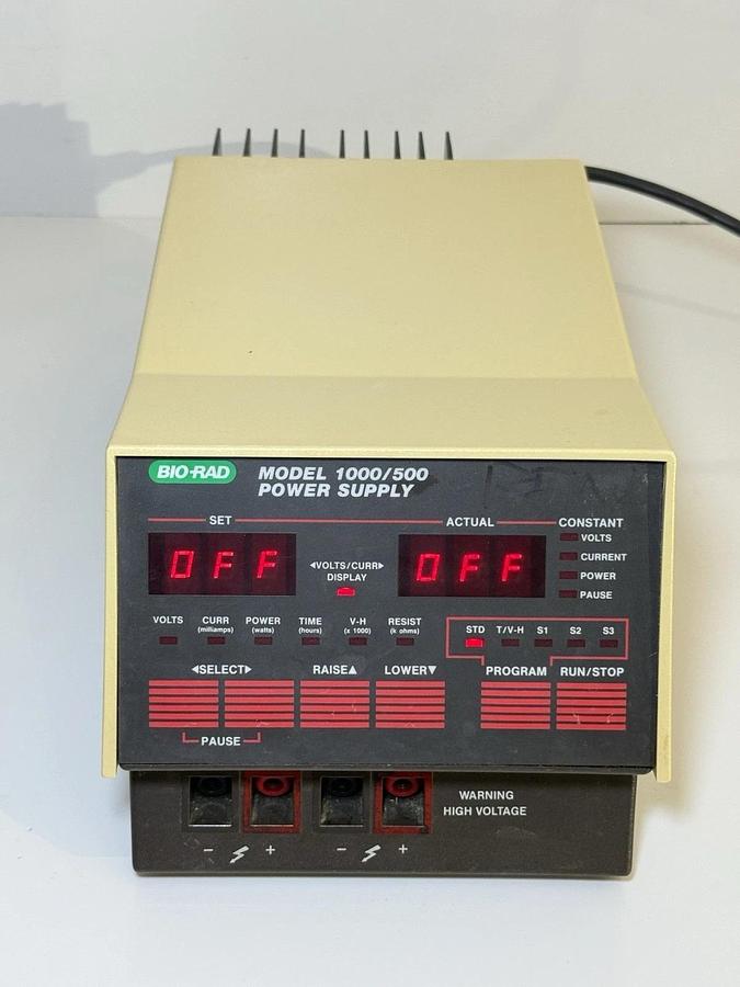 Used Bio-Rad Power Supply 1000/500 For Electrophoresis