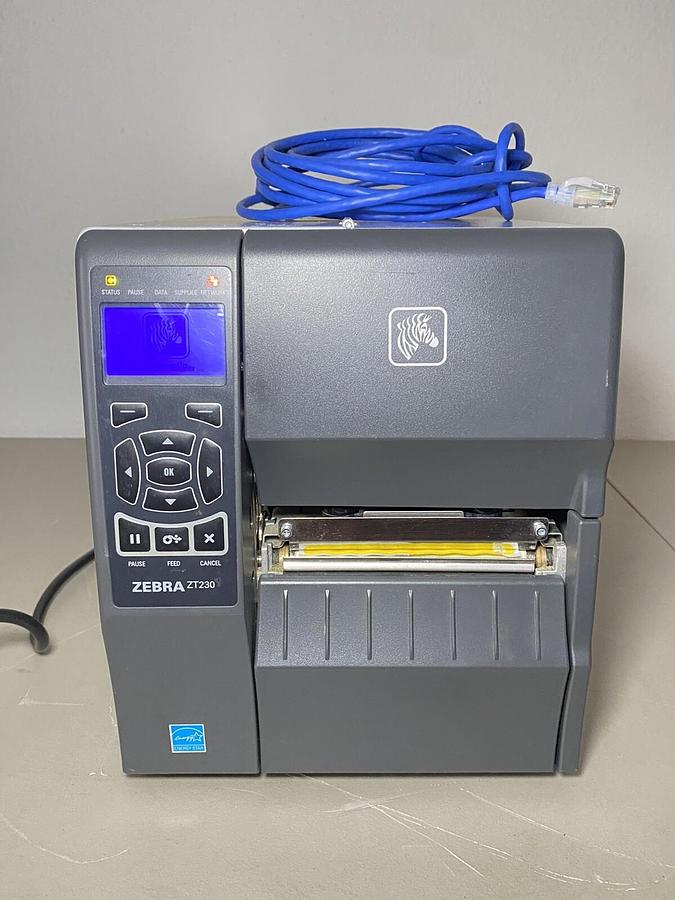 Used Zebra ZT230 Direct Thermal Monochrome Label Printer 783555034965