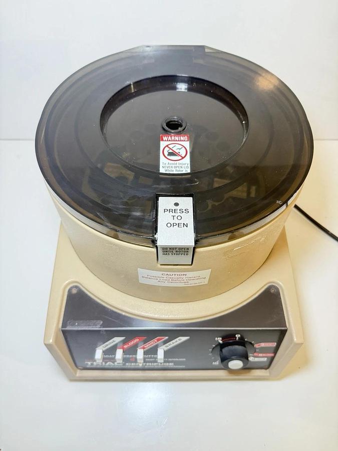 Used Clay Adams TRIAC Centrifuge Model 420200 w/ Rotor & Buckets – Lab Clinical Use