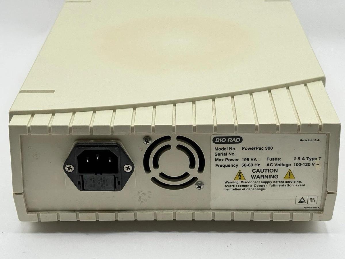Used Bio-Rad Power PAC 300 Gel Electrophoresis System Power Supply Unit | Powers On