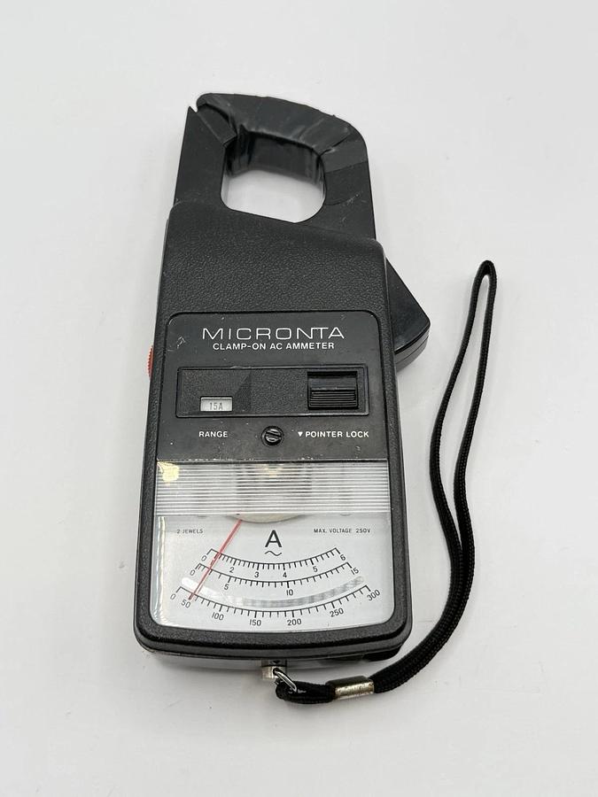Used Micronta 22-160 Clamp On AC Ammeter Inline Inductive