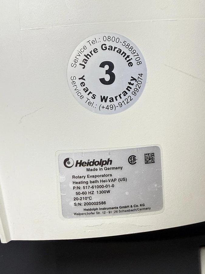 Used Heidolph Basis Hei-VAP ML Rotary Evaporator with Heating Bath Hei-VAP