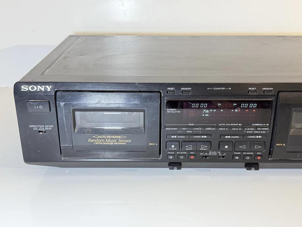 Used Sony TC-WE625 Dual Stereo REC. Cassette Tape Deck Player