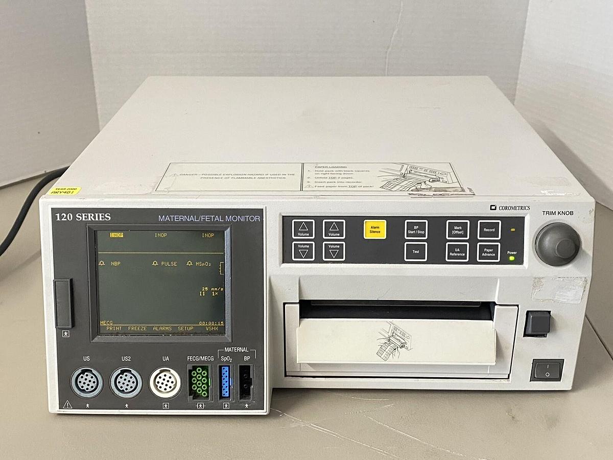 Used Corometrics 120 Series 0129AA Maternal Fetal Monitor 2000 ARY401